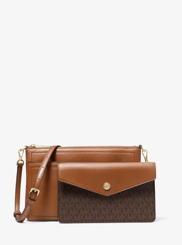 Damske Spojková Taška Michael Kors Maisie Medium Pebbled Leather 3-in-1 Hnede - Kabelky Michael Kors Vypredaj | ZUPMC-4603